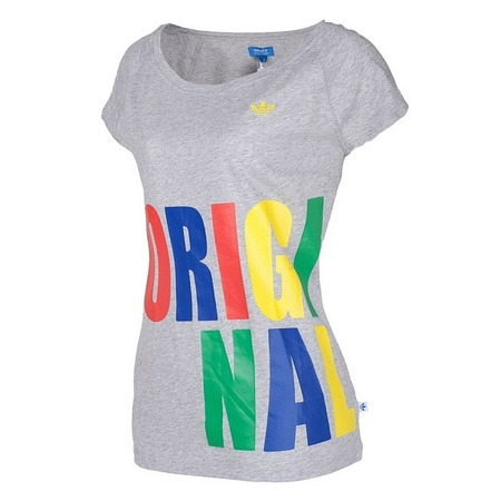 Adidas Camiseta Mujer Original Tee (gris/multicolor)