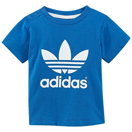 Adidas Camiseta Trefoil Infantil (azul/blanco)