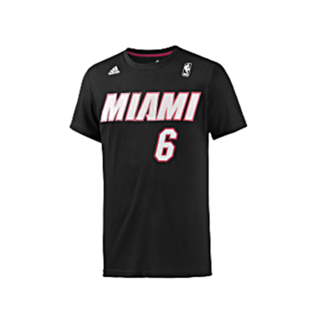 Adidas Camiseta Lebron James Nº 6 GFX Twitter (negro/blanco)