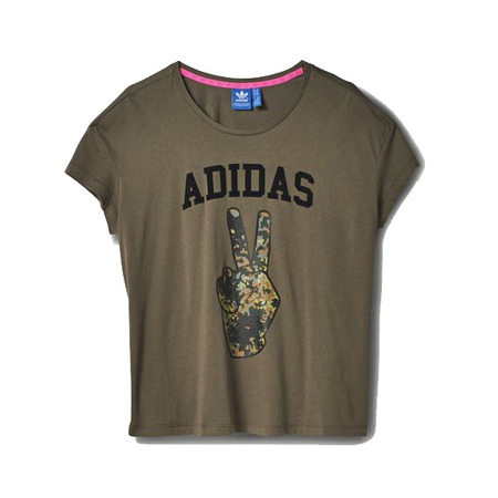 Adidas Originals Camiseta "Peace" (caqui/rosa)