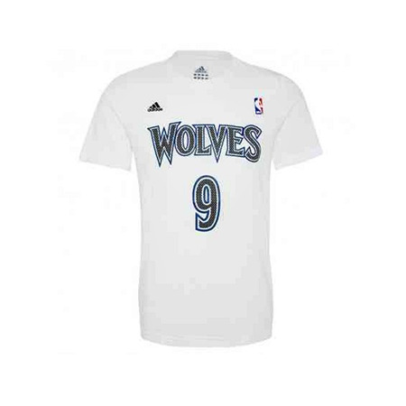 Adidas Camiseta NBA Game Time Rubio Nº 9 (blanco)