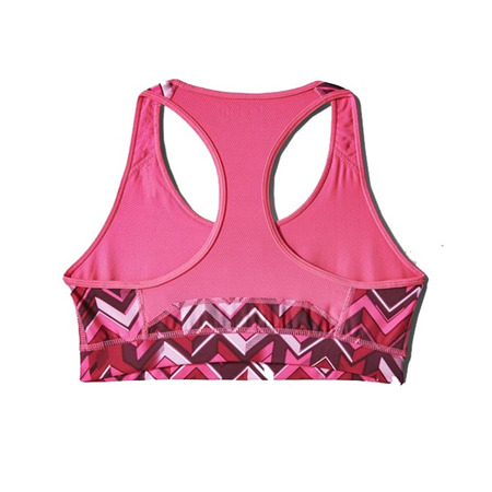 Adidas Sujetador Allover Print Techfit Chevron (rosa)