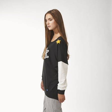 Adidas Original Lakers Long Sweatshirt (negro/blanco)