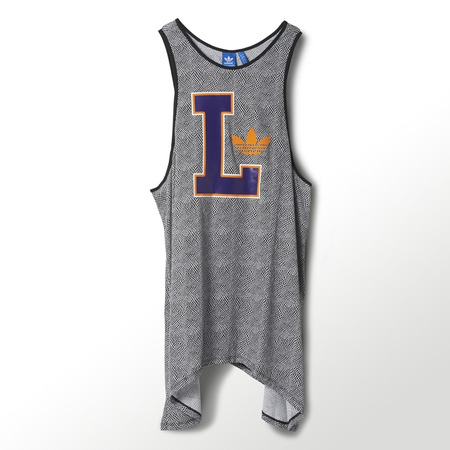 Adidas Original Vestido Tirantes Lakers (negro/blanco/amarillo/purpura)