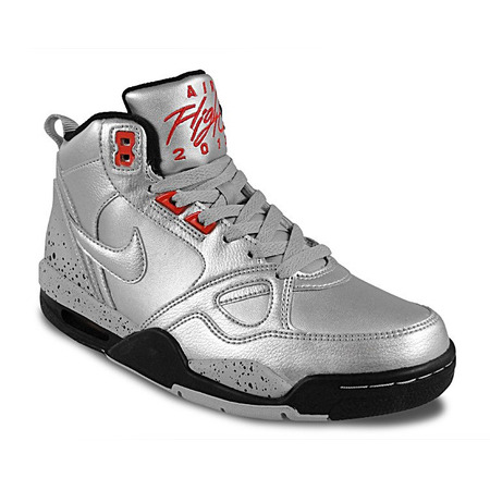 Nike Wmns Flight 13 Mid "Silver" (002/plata/negro/rojo)