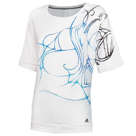 Adidas Camiseta Adilibria Graphic (blanco)