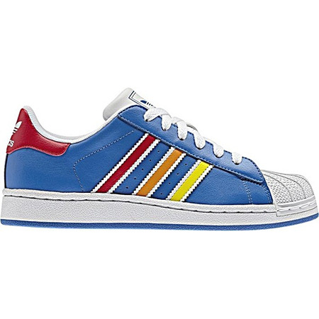 Adidas Superstar (36-40/azul/blanco/rojo)