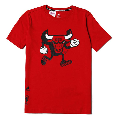 Adidas Camiseta Niño NBA Chicago Bulls Graphic Caricature (rojo)