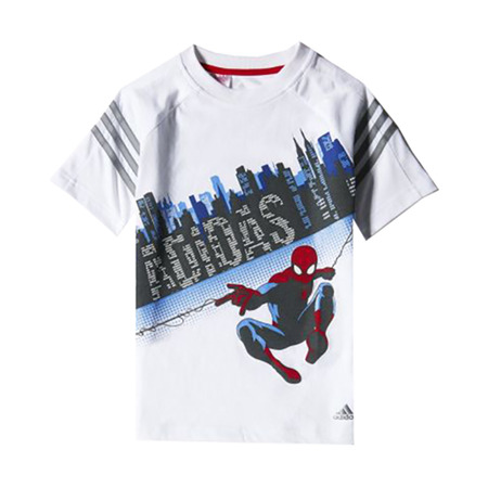 Adidas Marvel Camiseta Niño Spider-Man (blanco/rojo/gris/azul)