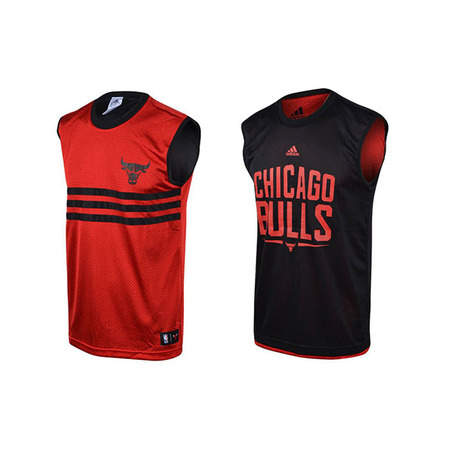 Adidas Camiseta Niño NBA Bulls Summer Run Reversible (rojo/negro)