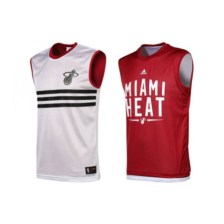 Adidas Camiseta Niño NBA Heat Summer Run Reversible (blanco/granate/negro)