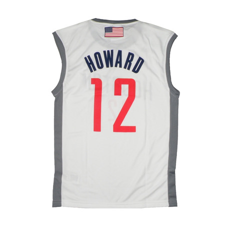 Adidas Camiseta NBA Fanatic Mundial Howard Nº12 (blanco/gris)