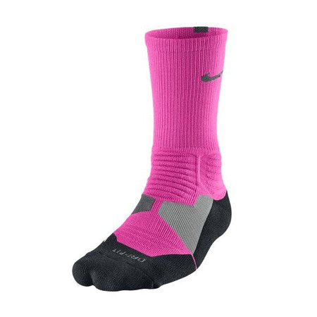 Calcetines Nike Hyper Elite Basket Crew (600/rosa/negro/gris)