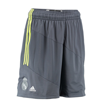 Adidas Short Real Madrid Baloncesto 2015-2016 (gris onix/amarillo solar)