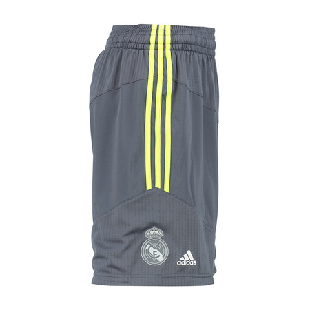 Adidas Short Real Madrid Baloncesto 2015-2016 (gris onix/amarillo solar)