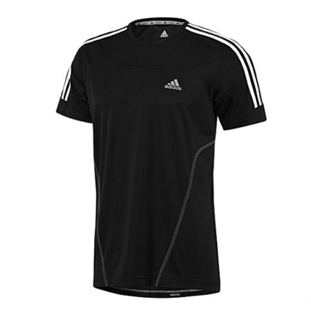 Adidas Camiseta Response 3-Stripes Tee (negro)