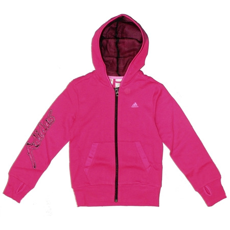 Adidas Sudadera Niña Young Girl B FZ H (rosa ultra/negro )