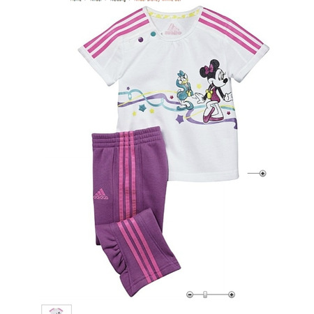 Adidas Conjunto Bebé Disney Minnie Olimpycs (blanco/purpur/rosa)