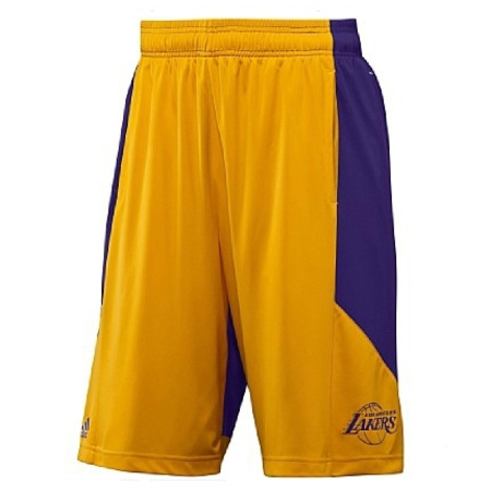 Adidas Short Summer Run Angeles Lakers  (amarillo/purpura)