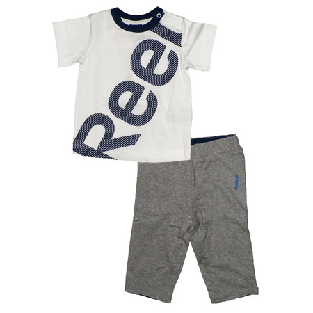 Reebok Conjunto Bebé Summer Set (blanco/gris/azul)