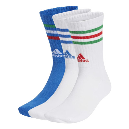 Adidas 3-Stripes Cushioned Crew Socks 3 Pairs "White"