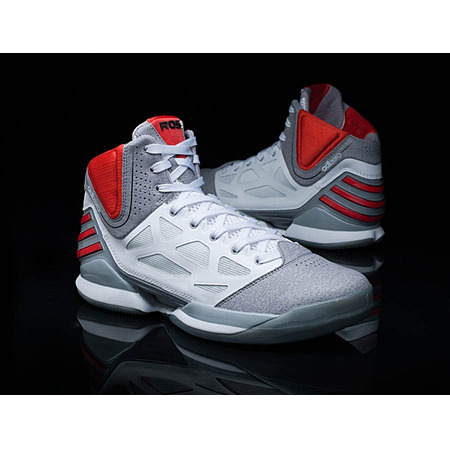 Adidas AdiZero Rose 2.5 (blanco/gris/rojo)