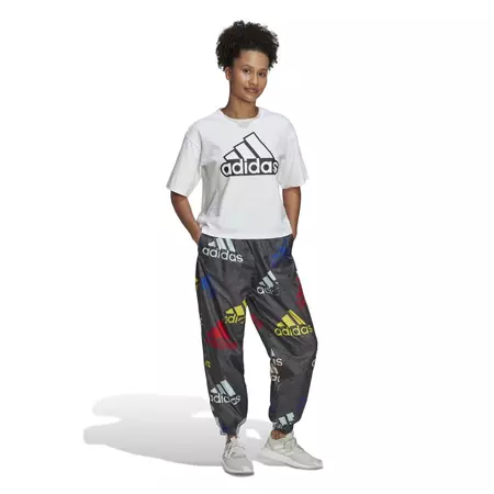 Adidas Essentials Multi-Colored Logo Loose Fit Woven Pants