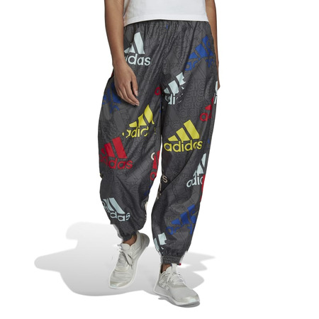 Adidas Essentials Multi-Colored Logo Loose Fit Woven Pants