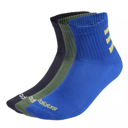 Adidas Half-Cushioned 3-Stripes Quarter Socks 3 Pairs