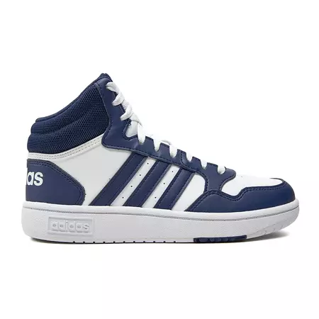 Adidas Kids Hoops 3.0 Mid "White Navy"