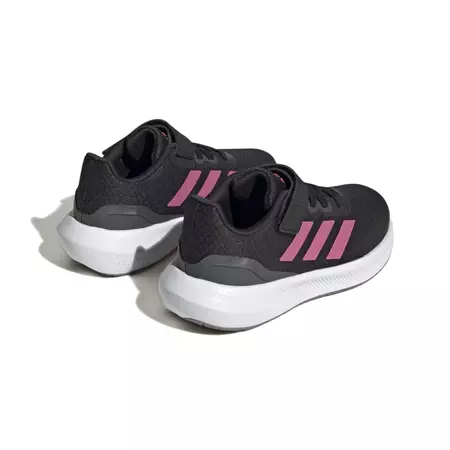 Adidas Kids RunFalcon 3.0 Elastic Lace Top "Black-Pink"