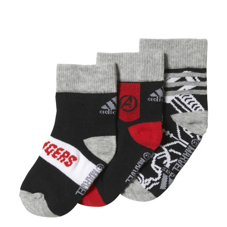 Adidas Marvel Avengers Socks 3 Pairs (black/scarlet/medium grey heather)