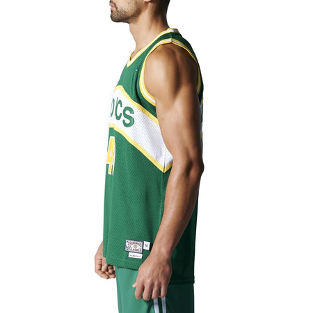 Adidas NBA Swingman Retired Seattle Sonics Kemp #40 (verde/amarillo)