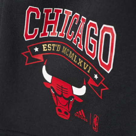 Adidas NBA Washed Short Chicago Bulls(Negro)