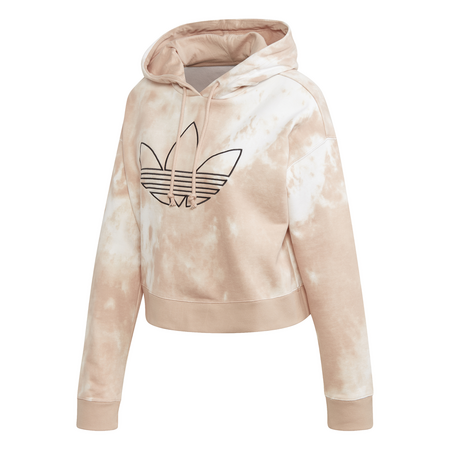 Adidas Originals Allover Print Cropped Hoodie W