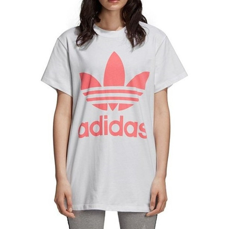 Adidas Originals Big Trefoil Oversize Tee W (White/Semiflashred)