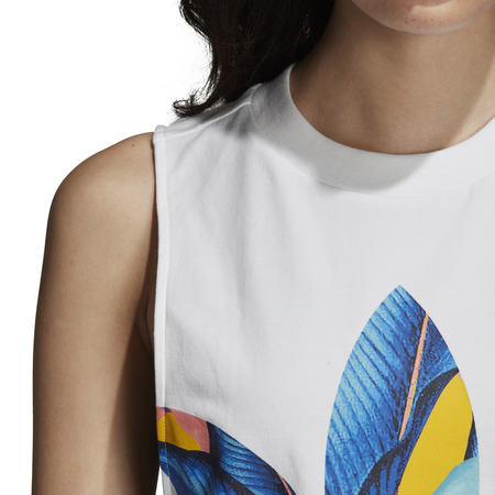 ADIDAS ORIGINALS TANK TOP TREFOIL W "TROPICAL PASSINHO" (WHITE)