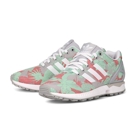 Adidas Originals ZX FLUX W "Tropical Palm Tree" (gris/coral/verde)