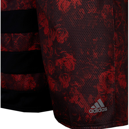 Adidas Short Dame Floral (rojo/negro)