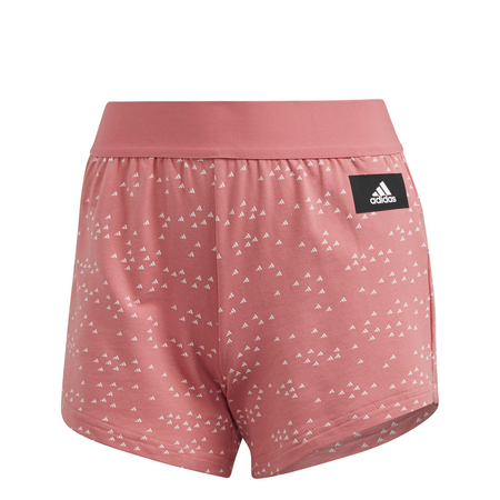 Adidas Sportswear 3 Bar All-Over-Print Shorts "Hazy Rose"