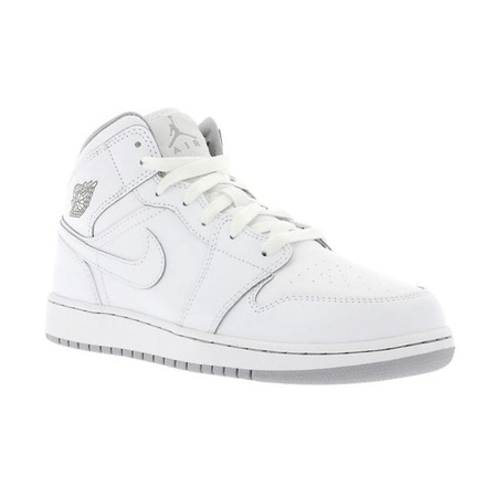 Air Jordan 1 Mid (GS) "White" (112/white/grey)