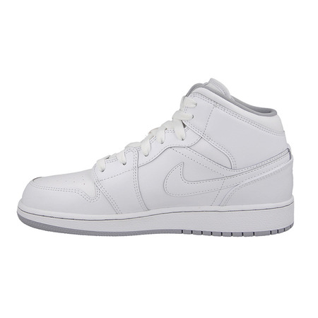 Air Jordan 1 Mid (GS) "White" (112/white/grey)