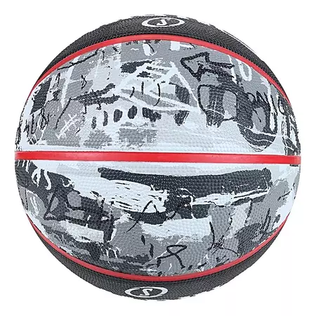 Balón Basket Spalding Black Red Graffiti Sz7 Rubber (Talla 7)