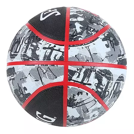 Balón Basket Spalding Black Red Graffiti Sz7 Rubber (Talla 7)