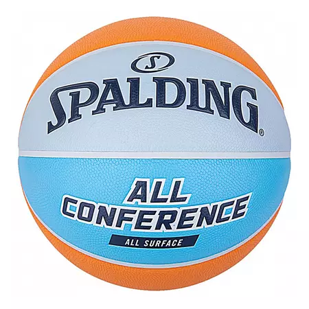 Balón Spalding All Conference Orange Blue Sz7 Rubber Basket