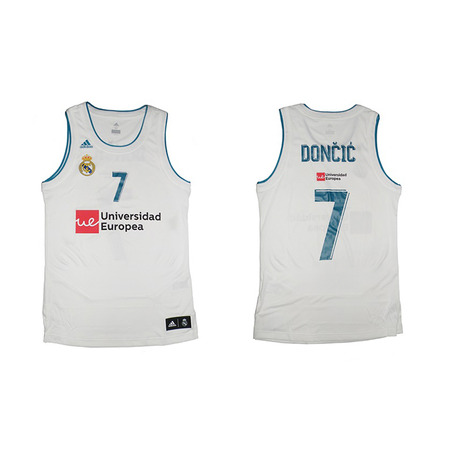 Camiseta Réplica Luka Doncic #7# R. Madrid 2017/18 (1ª Equipación)