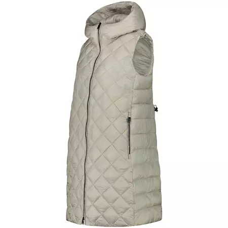 Campagnolo Long Hooded Vest with Diamond Quilting