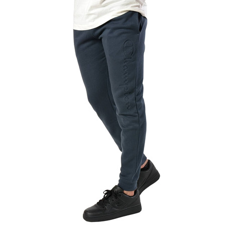 Champion Athletic Classic Watermark Logo Rib Cuff Pants (Navy)