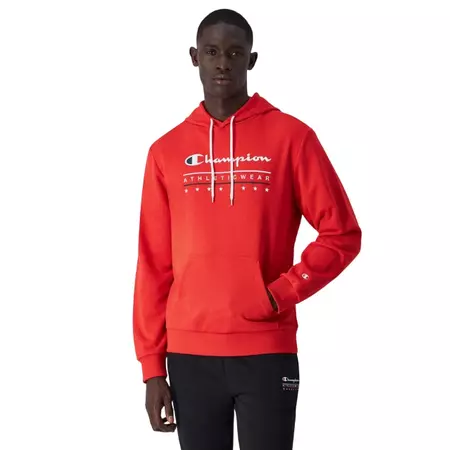 Champion Athletic Hooded Sweatshirt "Red"