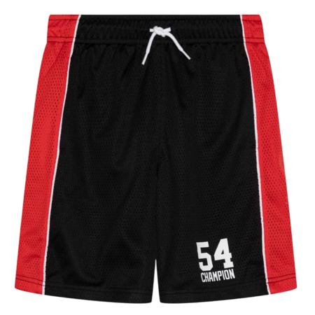 Champion Basketball Kids Inspired Logo Short "Black-Red"